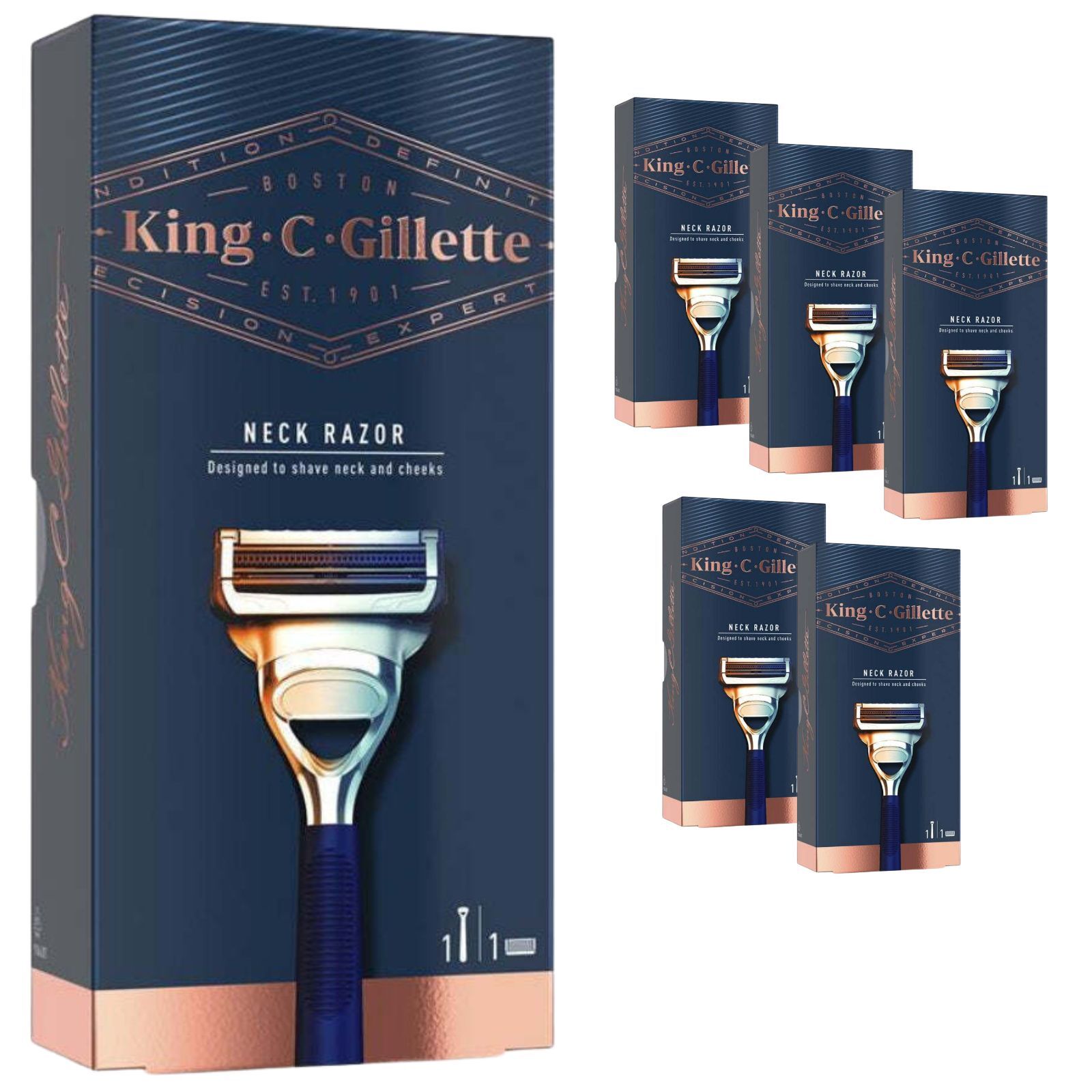 Gillette Razor for Neck & Cheeks - 6 Packs V563-7702018544615_6X