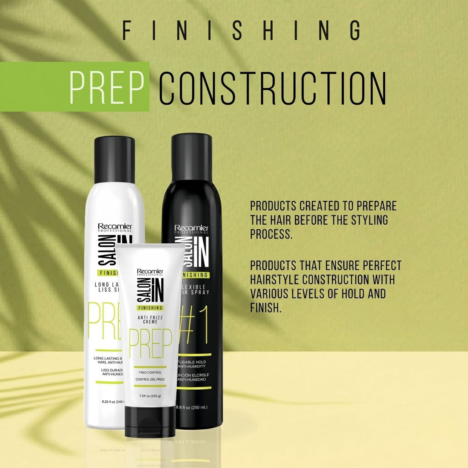 Recamier Professional Salon IN Finishing Long Lasting Liss Spray V563-7702113035933