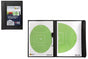 Marbig AFL Coach Board Pad Footy Football Full Oval & 50m Arc with Marker in All-Weather Case V563-78581
