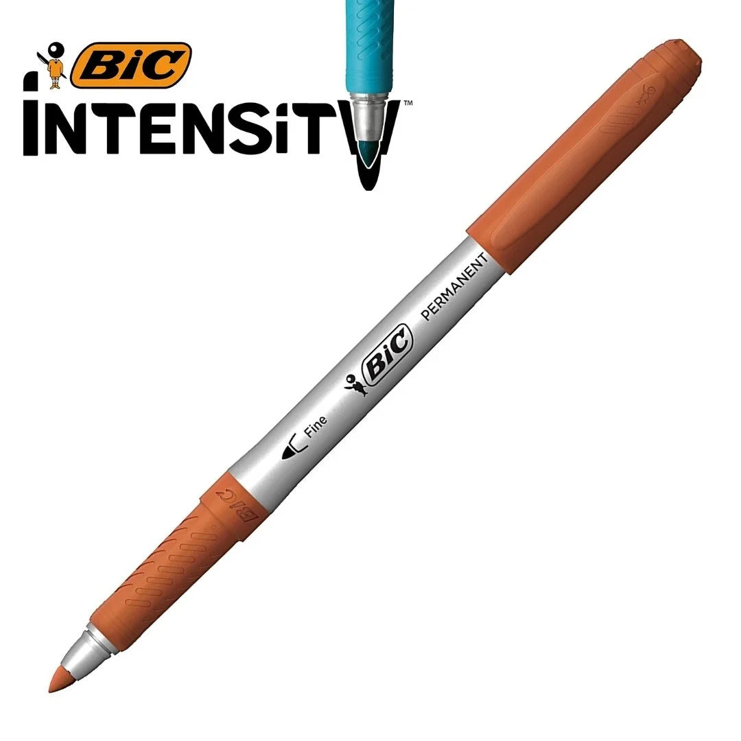 BiC Intensity Permanent Markers - 1 Pack of 12 - Assorted Colours V563-79416
