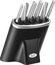 Global Zeitaku 7-Piece Japanese Knife Block Set Made in Japan in Black V563-79599