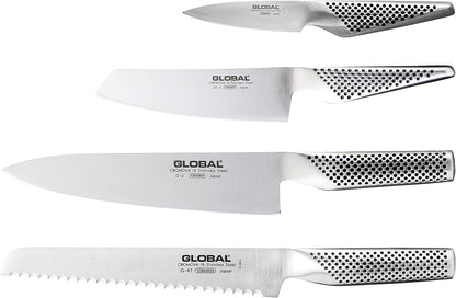 Global Hashira 5-Piece Japanese Knife Block Set Maple Stainless Steel - Made in Japan V563-79670