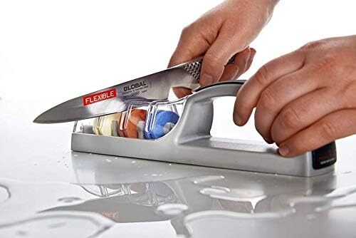 MinoSharp Plus 3-Stage Ceramic Water Sharpener 550/GB for Global Knives Knife V563-79726
