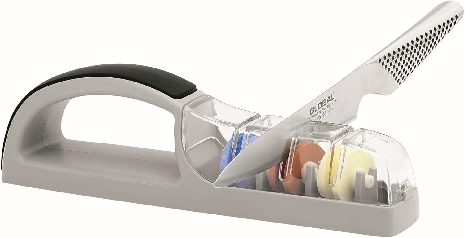 MinoSharp Plus 3-Stage Ceramic Water Sharpener 550/GB for Global Knives Knife V563-79726