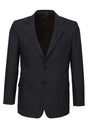 Mens Suit Jacket 2 Button Pinstripe Business Work Blazer Fully Lined - Charcoal - 92 V563-80211-CHARCL-92