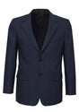Mens Suit Jacket 2 Button Pinstripe Business Work Blazer Fully Lined - Navy - 92 V563-80211-NAVY-92