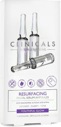 Spascriptions Clinicals Resurfacing Serum Ampoules 7-Pack 2.8ml Each Niacinamide Glycolic Acid PHAs Youthful V563-814655036976