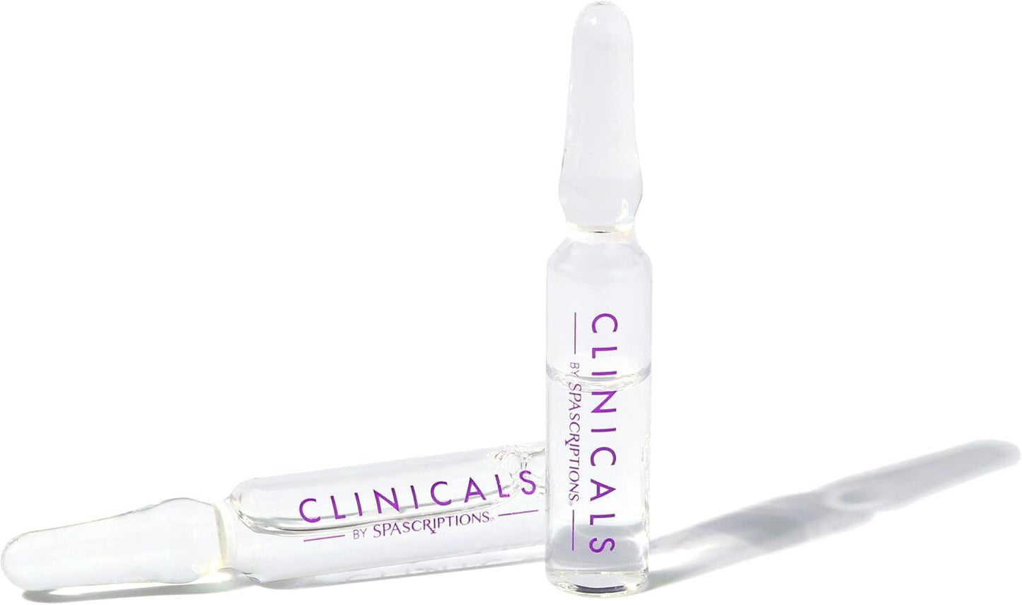 Spascriptions Clinicals Resurfacing Serum Ampoules 7-Pack 2.8ml Each Niacinamide Glycolic Acid PHAs Youthful V563-814655036976