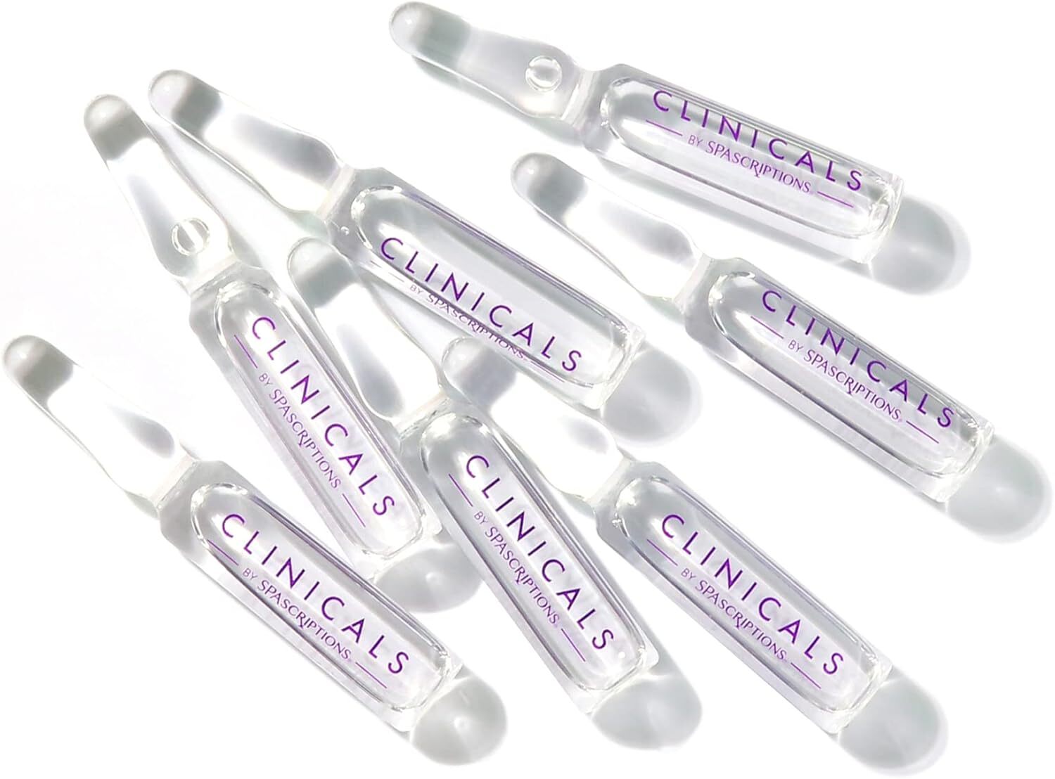 Spascriptions Clinicals Resurfacing Serum Ampoules 7-Pack 2.8ml Each Niacinamide Glycolic Acid PHAs Youthful V563-814655036976