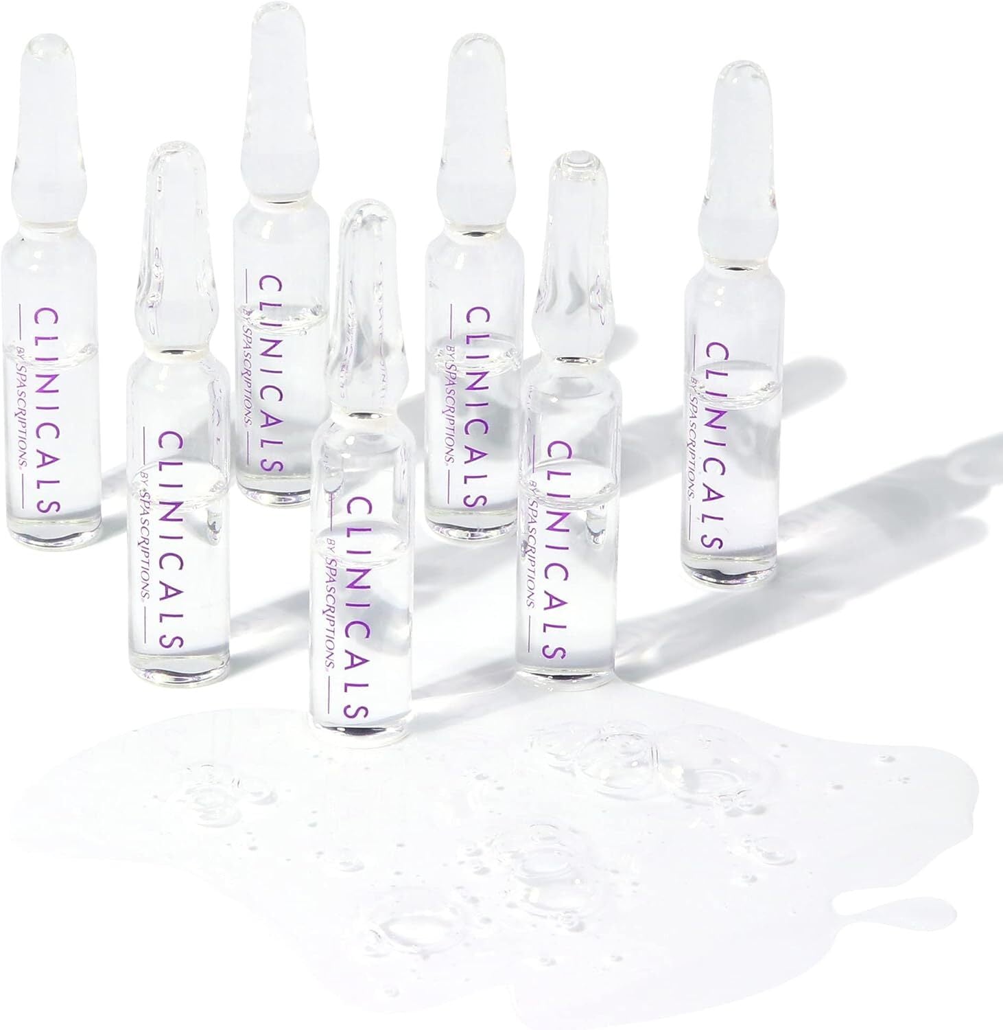 Spascriptions Clinicals Resurfacing Serum Ampoules 7-Pack 2.8ml Each Niacinamide Glycolic Acid PHAs Youthful V563-814655036976