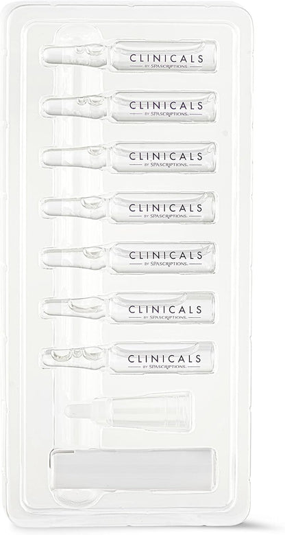 Spascriptions Clinicals Resurfacing Serum Ampoules 7-Pack 2.8ml Each Niacinamide Glycolic Acid PHAs Youthful V563-814655036976