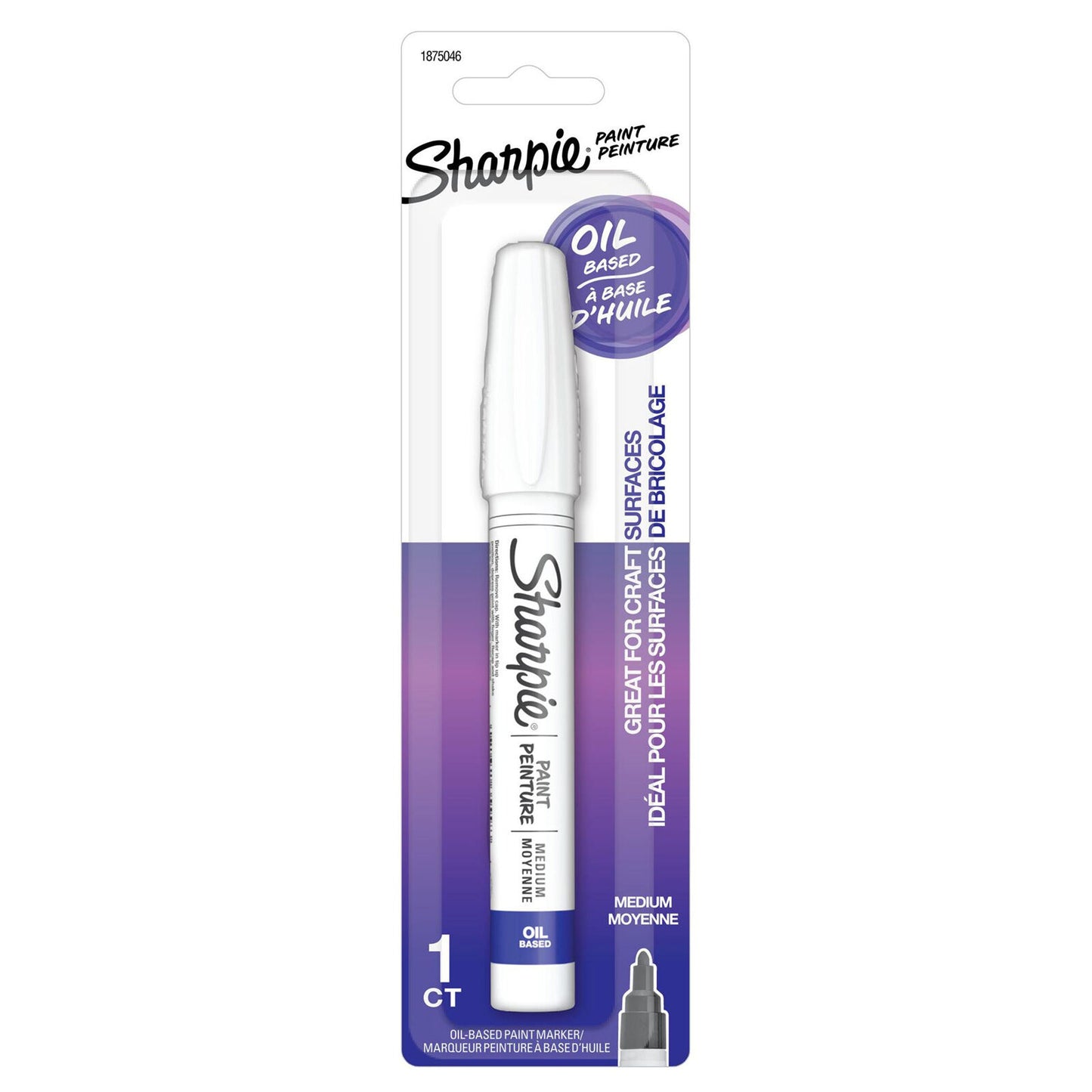 Sharpie Oil-Based Paint Marker in White Medium Point V563-81971-1PK