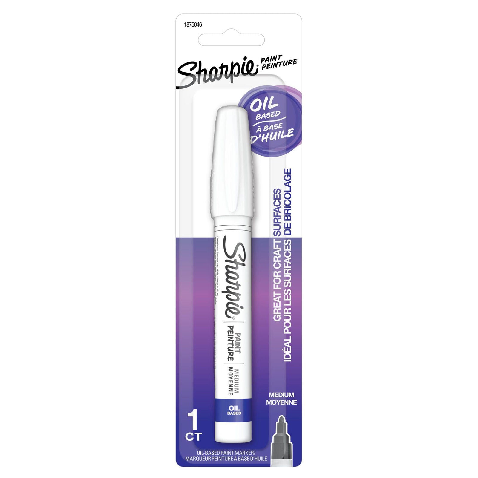 Sharpie Oil-Based Paint Marker in White Medium Point V563-81971-1PK