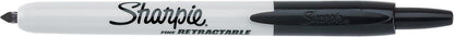 Sharpie Fine Point Retractable Permanent Marker - Black V563-81973-1PK