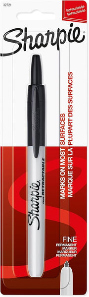 Sharpie Fine Point Retractable Permanent Marker - Black V563-81973-1PK