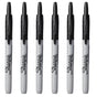 6x Sharpie Fine Point Retractable Permanent Markers - Black V563-81973-1PK_6X