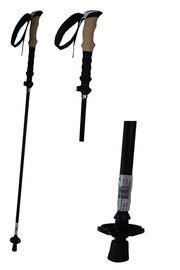 Telescopic Adjustable Hiking Pole Folding Walking Stick Adjustable Trekking 105cm - 125cm V563-82716