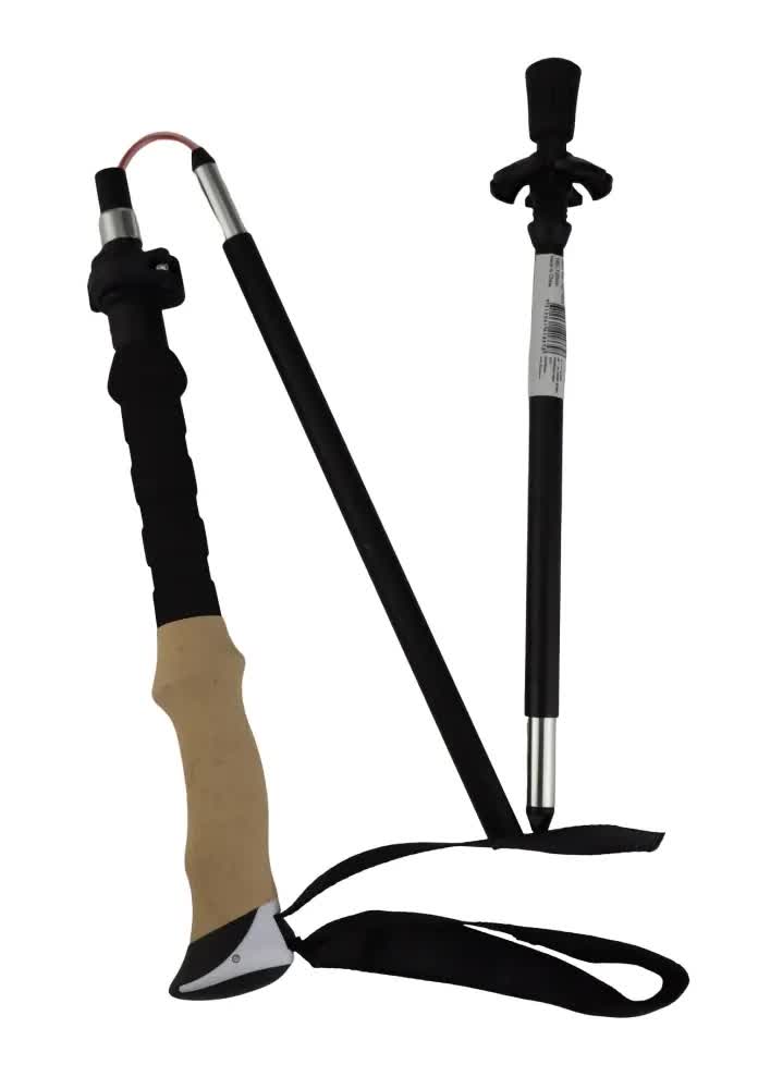 Telescopic Adjustable Hiking Pole Folding Walking Stick Adjustable Trekking 105cm - 125cm V563-82716