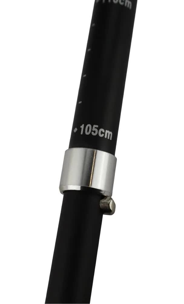 2x Telescopic Adjustable Hiking Pole Folding Walking Stick Adjustable Trekking 105cm - 125cm V563-82716-2PCS