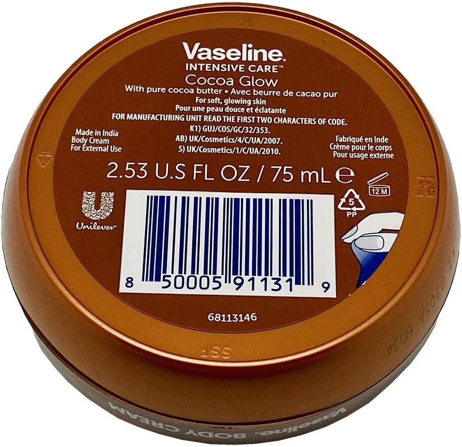 Vaseline Intensive Care Cocoa Body Cream 75ml V563-850005911319