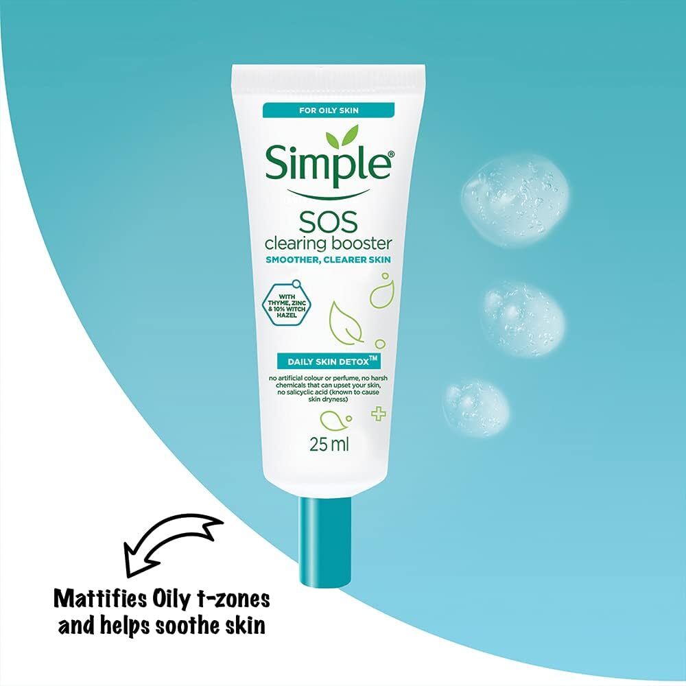 Simple 25ml SOS Clearing Booster Long Lasting Shine & Blemish Control V563-8710447473832