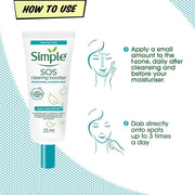 3x Simple 25ml SOS Clearing Booster Long Lasting Shine & Blemish Control V563-8710447473832_3X