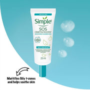 3x Simple 25ml SOS Clearing Booster Long Lasting Shine & Blemish Control V563-8710447473832_3X