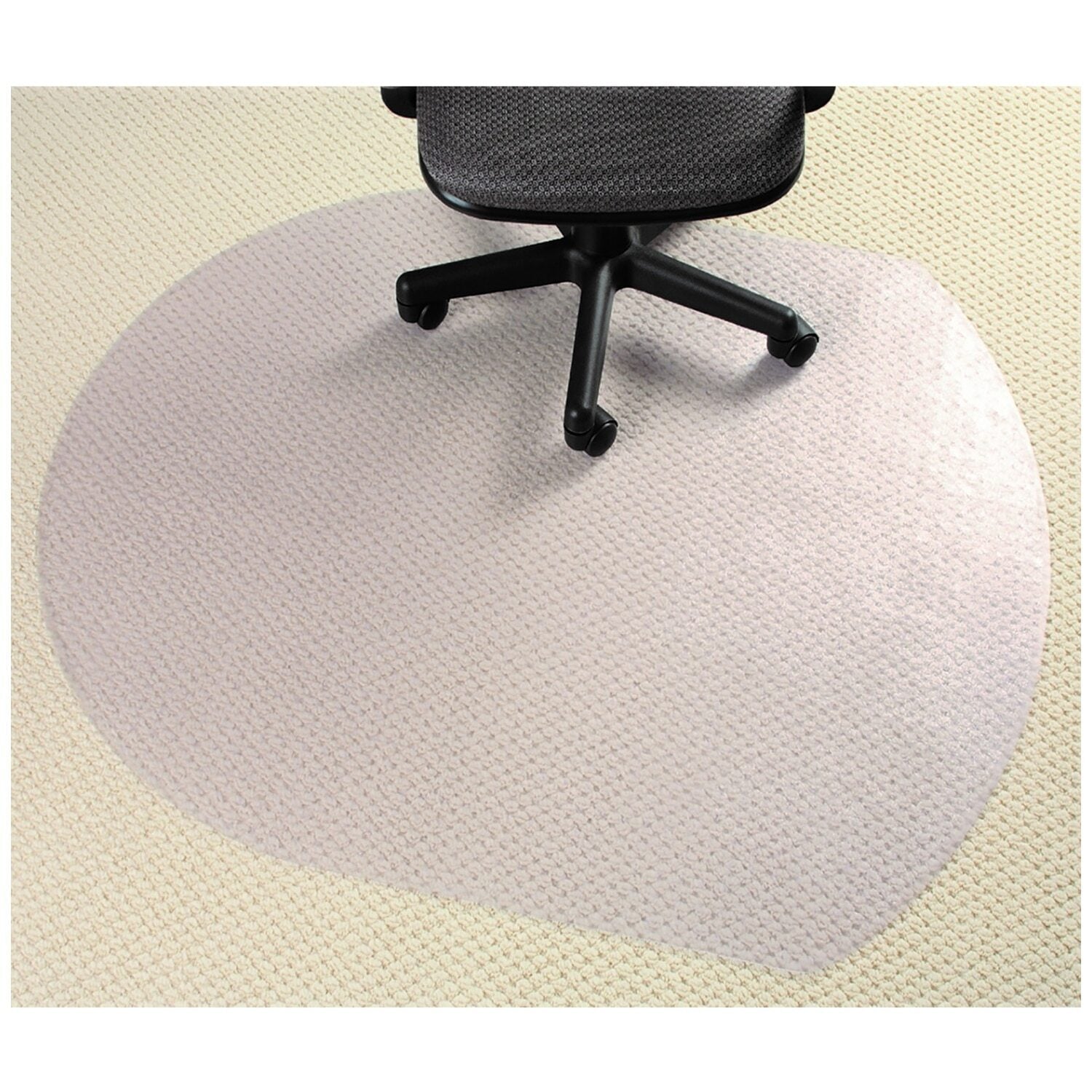Marbig Office Chair Mat Carpet Protector PVC Protection - 124cm (L) x 99cm (W) V563-87240
