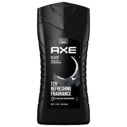 AXE Black 3-in-1 Body Face Hair Wash for Men - Frozen Pear & Cedarwood - 250mL V563-8901030866746