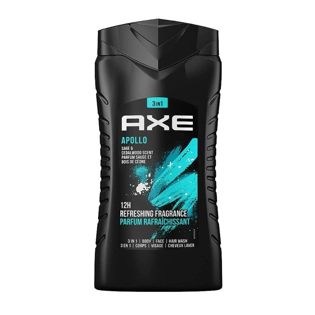 AXE Apollo 3-in-1 Body Face & Hair Wash in Green Fruit Sage Scent - 250mL V563-8901030866760