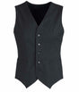 Mens Peaked Vest Waistcoat w/ Knitted Back Suit Formal Wedding Dress Up - Charcoal - 87 V563-90111-CHARCL-87