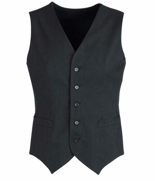 Mens Peaked Vest Waistcoat w/ Knitted Back Suit Formal Wedding Dress Up - Charcoal - 87 V563-90111-CHARCL-87
