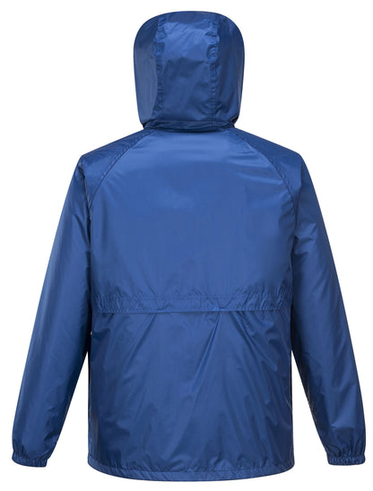 HUSKI STRATUS RAIN JACKET Waterproof Workwear Concealed Hood Windproof Packable - Cobalt - 4XL V563-918032-STRATUS-COBL-4XL