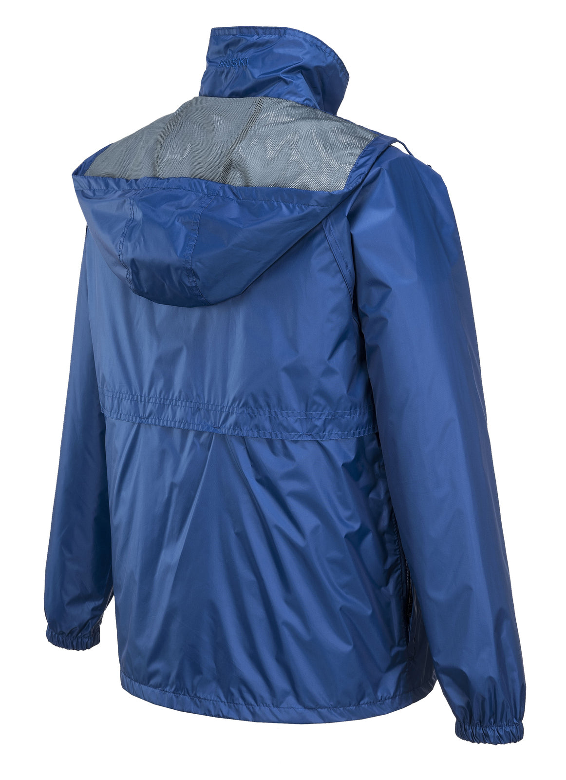 HUSKI STRATUS RAIN JACKET Waterproof Workwear Concealed Hood Windproof Packable - Cobalt - S V563-918032-STRATUS-COBL-S