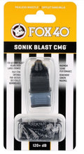 Fox 40 Sonik Blast CMG Pealess Whistle Outdoor Safety Referee Sports - Black V563-9201-0008