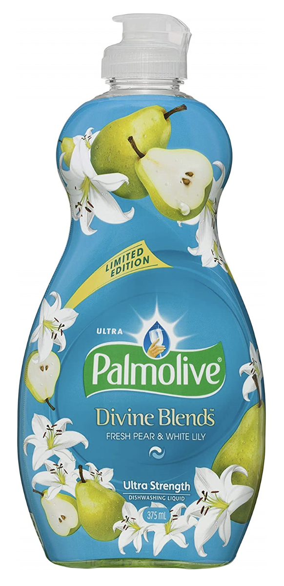 Palmolive Dishwashing Liquid Ultra Divine Blends 375ml - Fresh Pear & White Lily V563-9300632086290