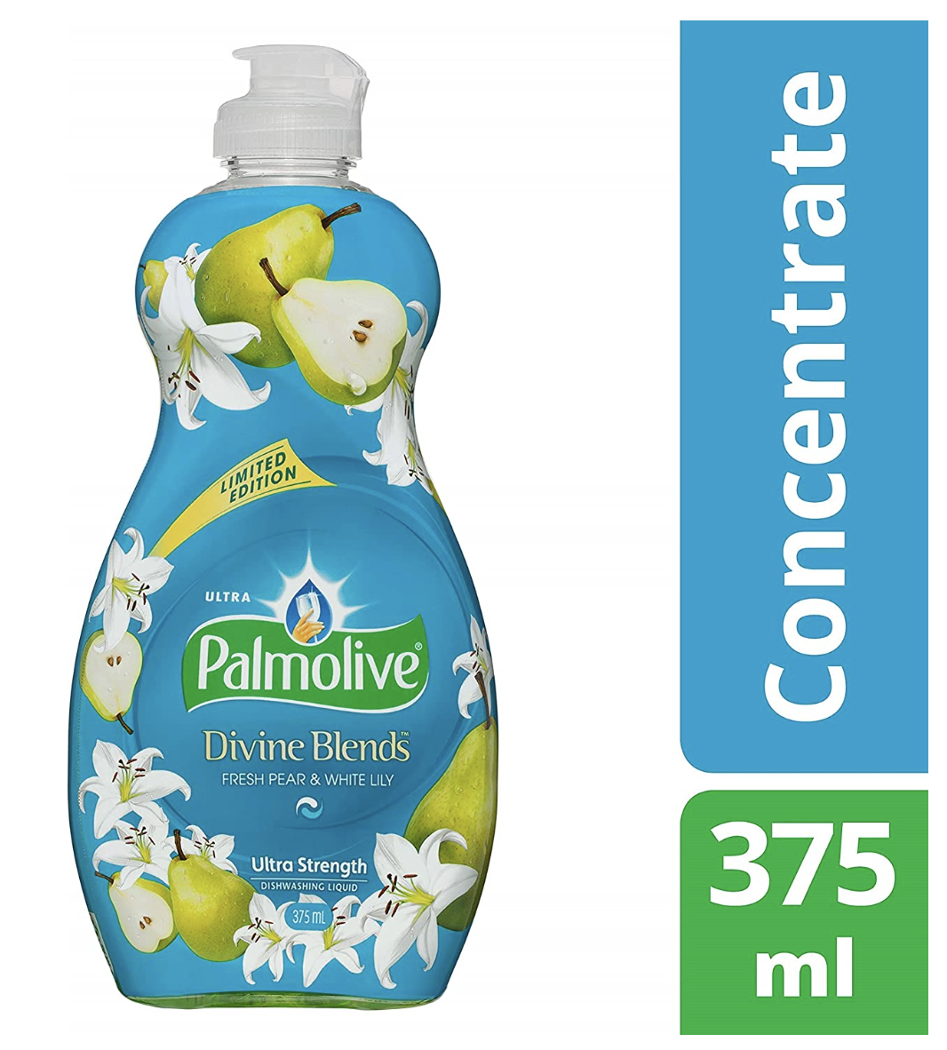 Palmolive Dishwashing Liquid Ultra Divine Blends 375ml - Fresh Pear & White Lily V563-9300632086290