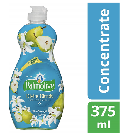 Palmolive Dishwashing Liquid Ultra Divine Blends 375ml - Fresh Pear & White Lily V563-9300632086290