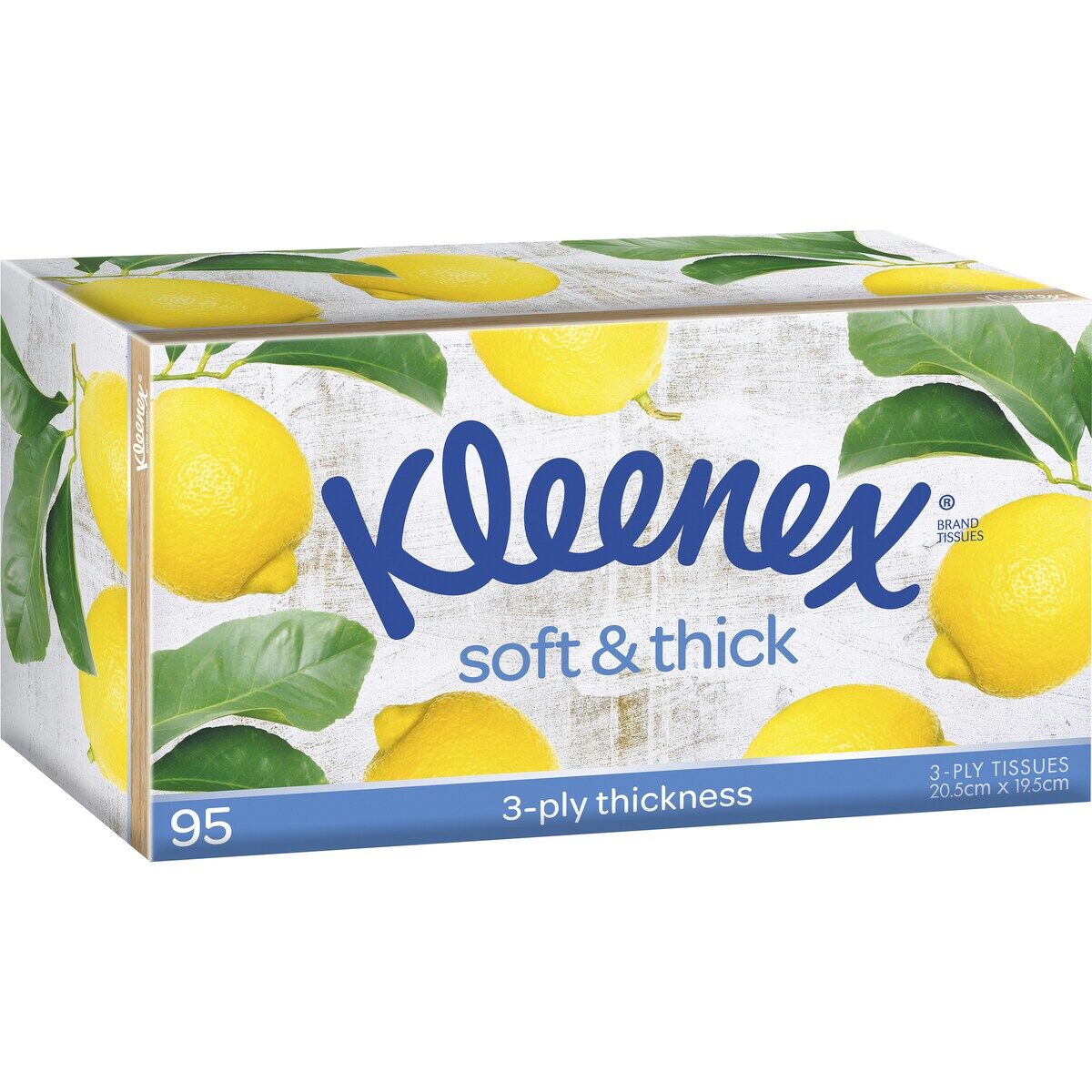 Kleenex Soft & Thick 3 Ply Facial Tissues 1 Pack of 95 V563-9310088013191