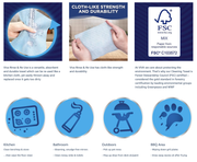 Viva Paper Towel Rinse & Re-Use Towel Reusable 20 Sheets V563-9310088013849