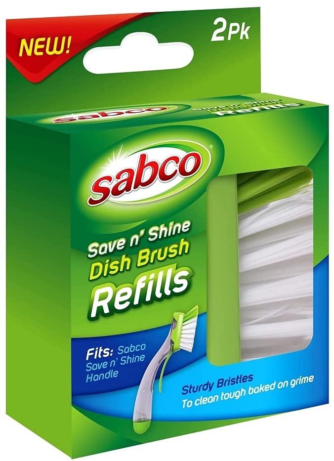 Sabco Pk2 Save N Shine Dish Brush Refill fits Save and Shine Handle V563-9310205620530