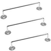 3x 460mm Chrome Tea Towel Rail Stainless Steel Holder Rack V563-9310346000468-3PCS