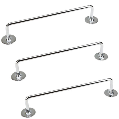 3x 460mm Chrome Tea Towel Rail Stainless Steel Holder Rack V563-9310346000468-3PCS