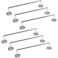 6x 460mm Chrome Tea Towel Rail Stainless Steel Holder Rack V563-9310346000468-6PCS