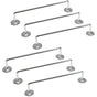 6x 460mm Chrome Tea Towel Rail Stainless Steel Holder Rack V563-9310346000468-6PCS