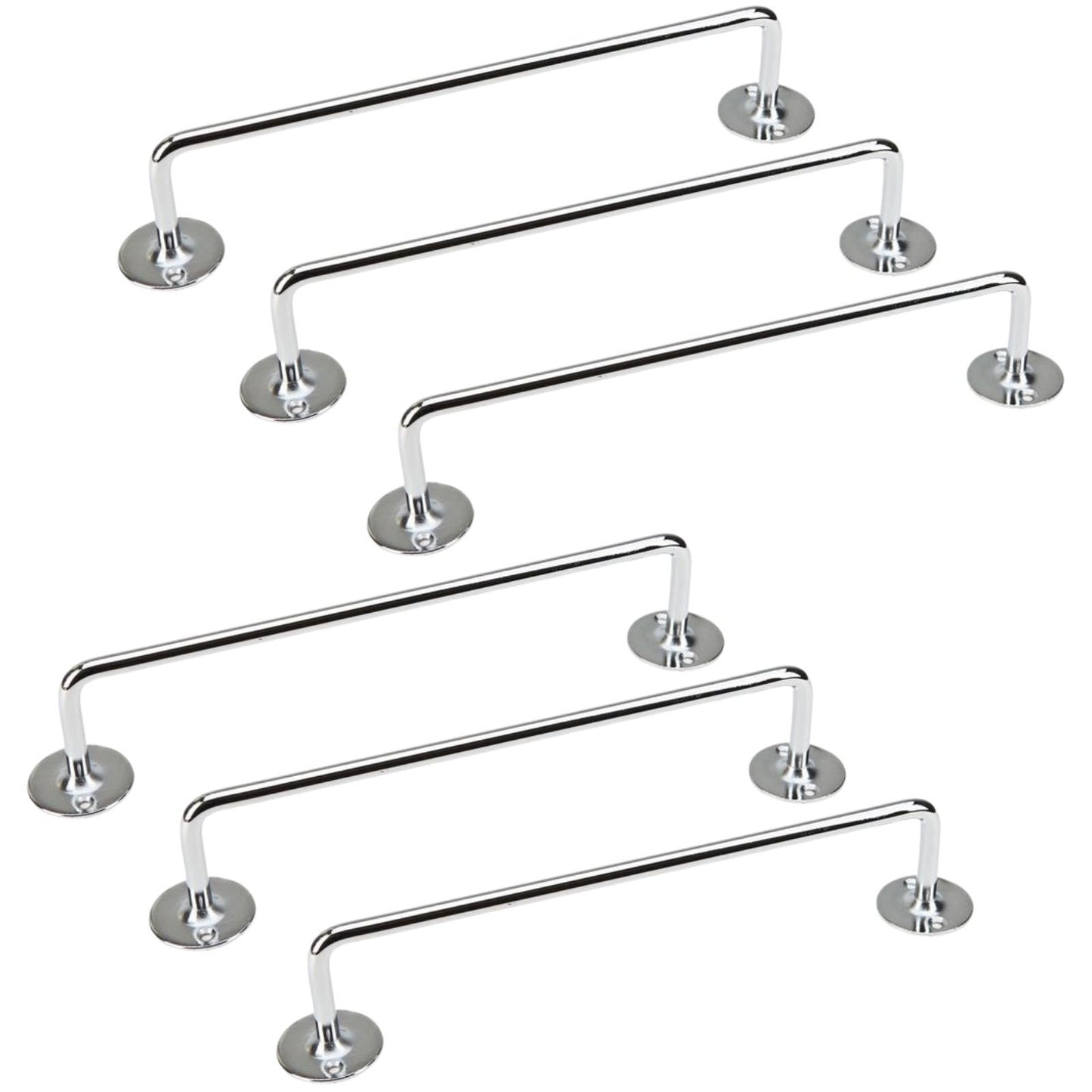 6x 460mm Chrome Tea Towel Rail Stainless Steel Holder Rack V563-9310346000468-6PCS