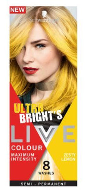 Schwarzkopf Live Ultra Bright'S Colour Maximum Intensity Semi Permanent - Zesty Lemon 8 Washes V563-9310714221754