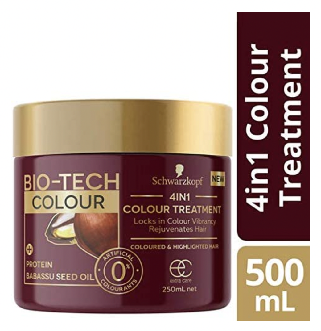 Schwarzkopf Bio-Tech 4-in-1 Colour Treatment Protein Babassu Seed Oil 250ml V563-9310714223925