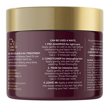Schwarzkopf Bio-Tech 4-in-1 Colour Treatment Protein Babassu Seed Oil 250ml V563-9310714223925