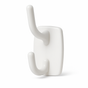 Deco Self-Adhesive Double Hook in White - 2.3kg Weight Capacity per Hook V563-9311183001106